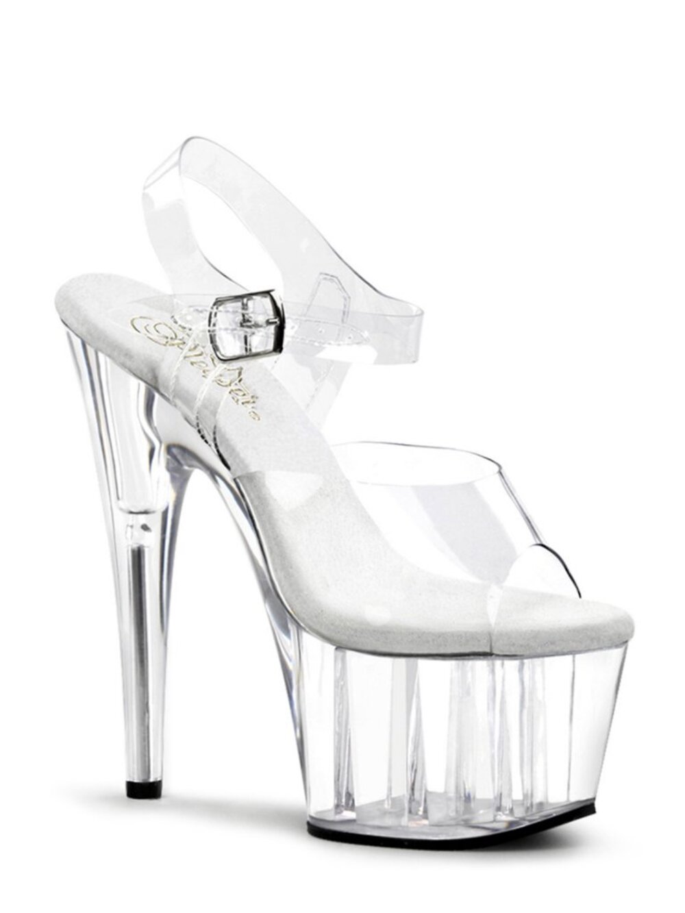Pleaser Adore-708 7" Heel, 2 3/4" Platform Ankle Strap Sandal